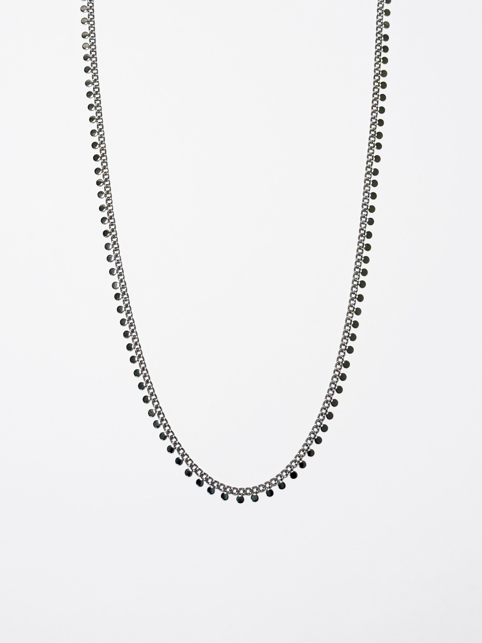 Isla long necklace silver