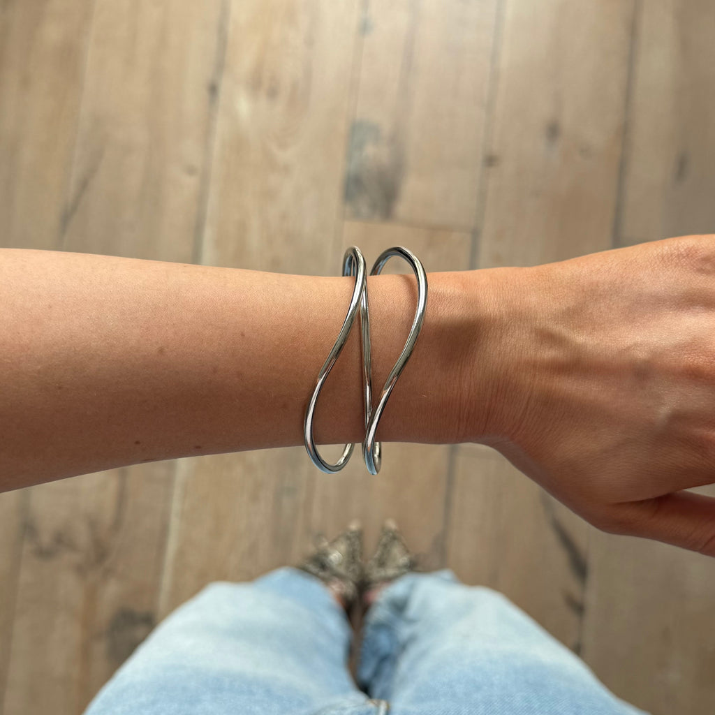 Flo bangle silver
