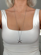 Ebby necklace silver