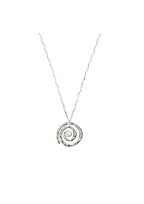 Rhea long necklace silver