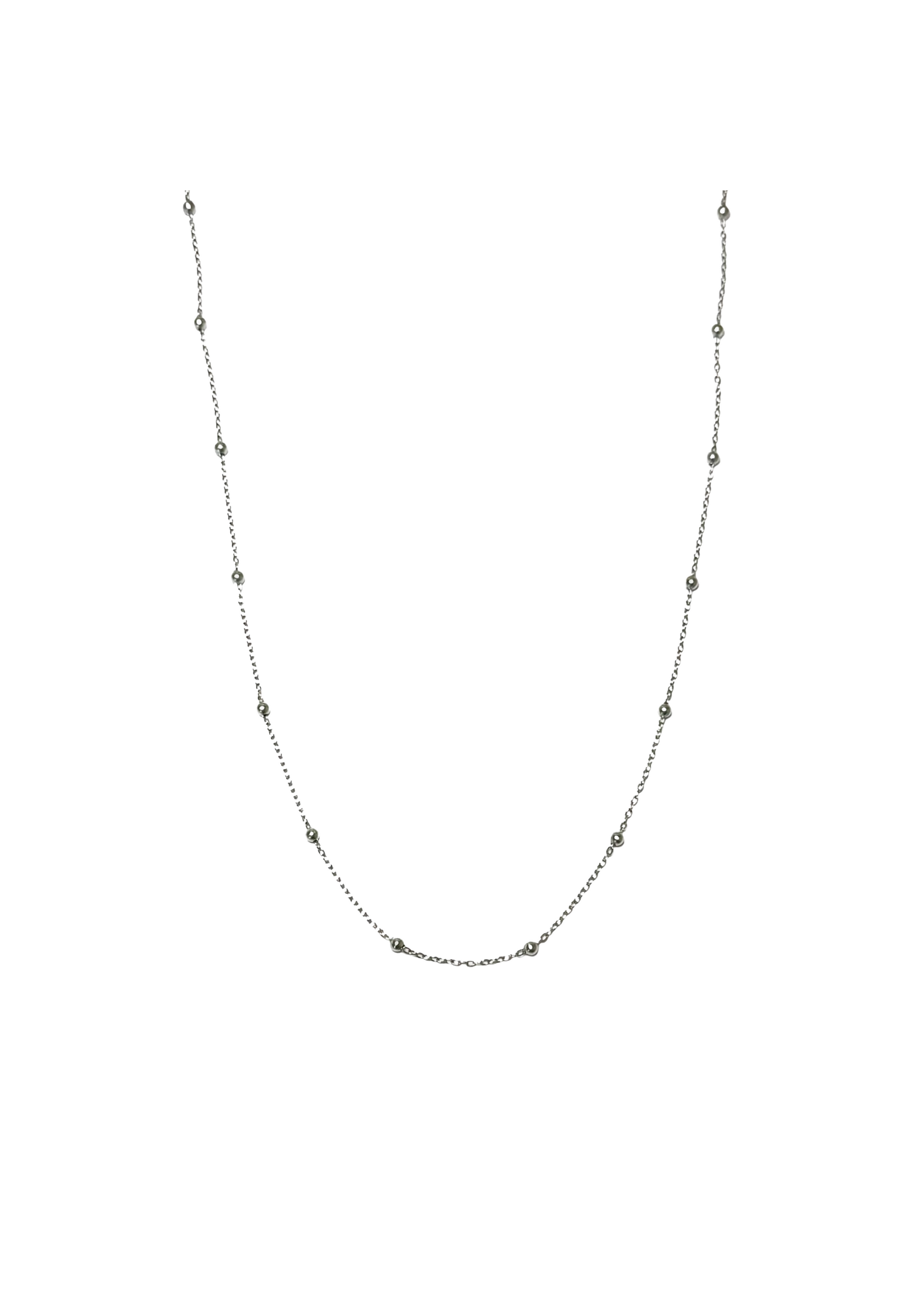 Deja long necklace silver